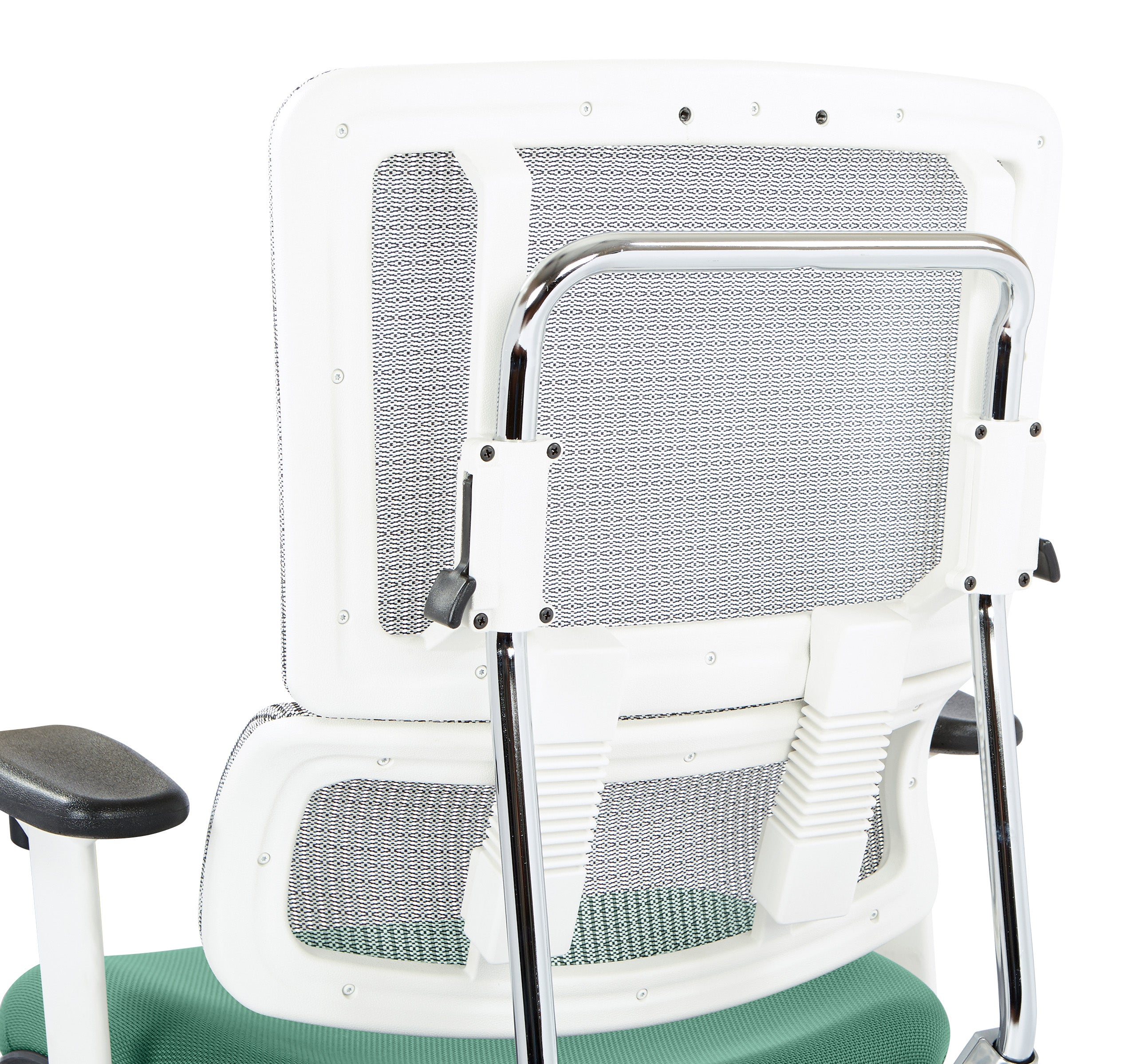 White Vertical Mesh Chair
